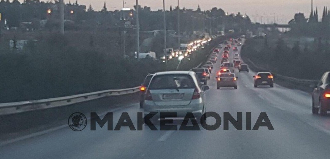 Αποκαταστάθηκε η κυκλοφορία στην περιφερειακή της Θεσσαλονίκης