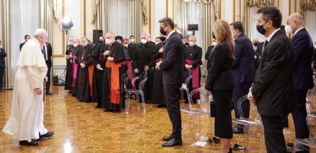 Συνάντηση του Κυριάκου Μητσοτάκη με τον Πάπα Φραγκίσκο