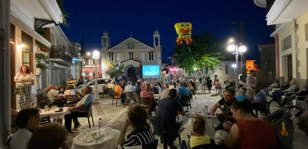 Εvia Film Project: Σε θερινό σινεμα μετατράπηκε η πλατεία της Αγίας Άννας