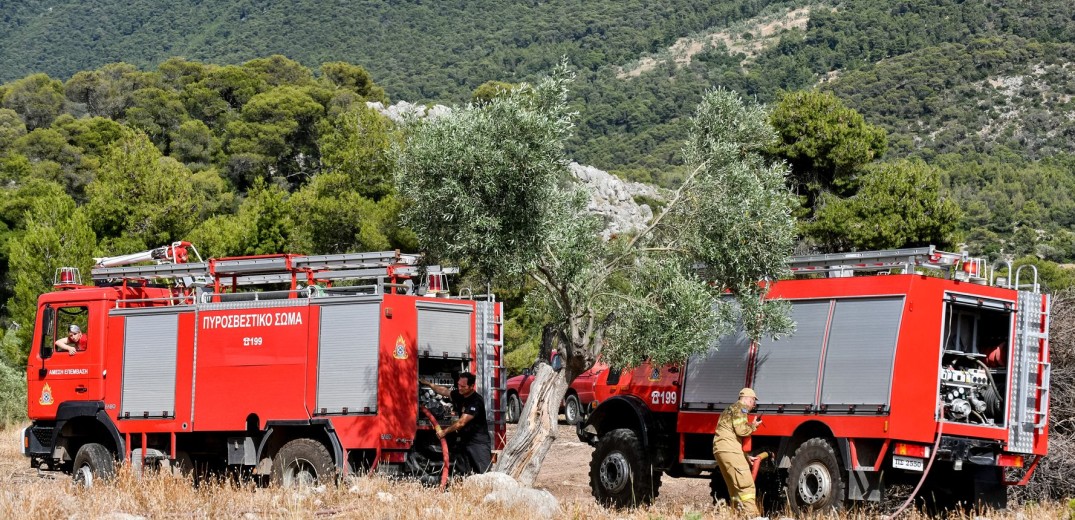 Κρήτη: Φωτιά στο δήμο Βιάννου, στα νότια του νησιού