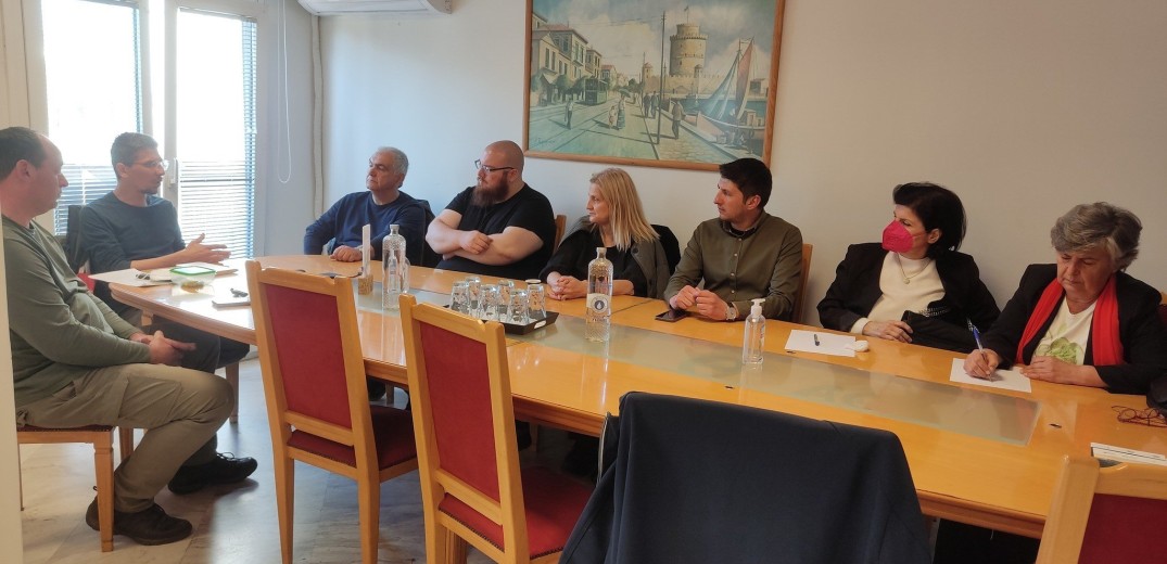 Θεσσαλονίκη: Αντιπροσωπεία του ΜέΡΑ25- Συμμαχία για τη Ρήξη συναντήθηκαν με εργαζόμενους της ΕΥΑΘ (φωτ.)