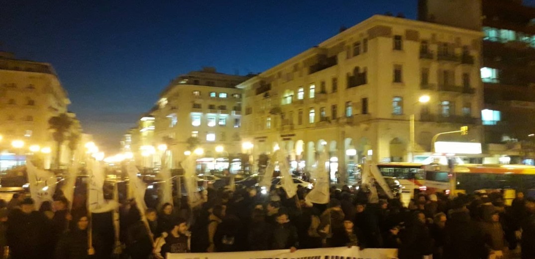 Ολοκληρώθηκε η διαμαρτυρία της Επιτροπής για τη Διεθνή Ύφεση και Ειρήνη στο κέντρο της Θεσσαλονίκης 