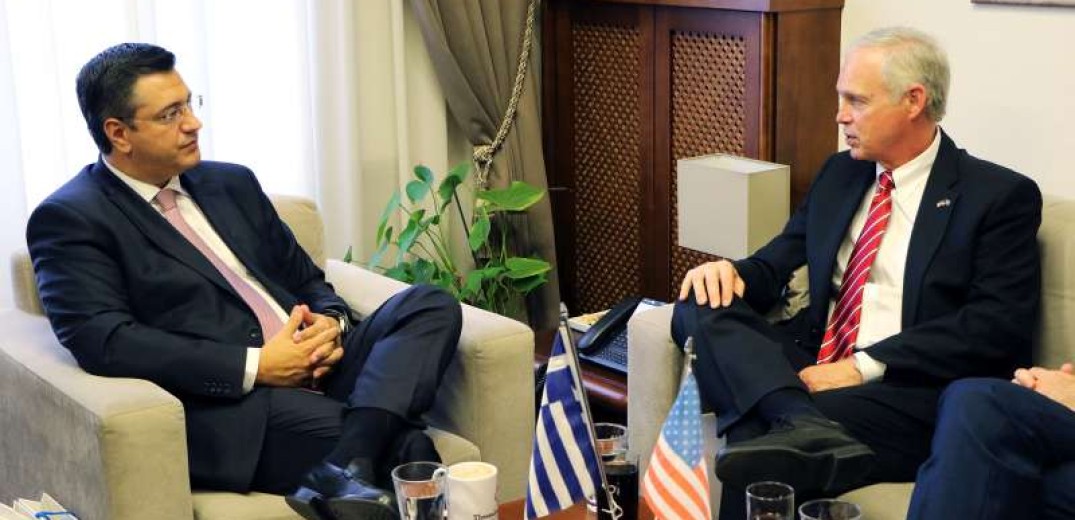 Θεσσαλονίκη: Με τον γερουσιαστή των ΗΠΑ Ron Johnson συναντήθηκε ο Απόστολος Τζιτζικώστας 