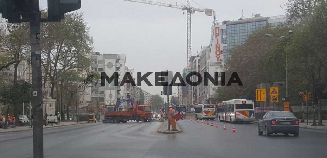 Εκτροπές κυκλοφορίας στο κέντρο της Θεσσαλονίκης