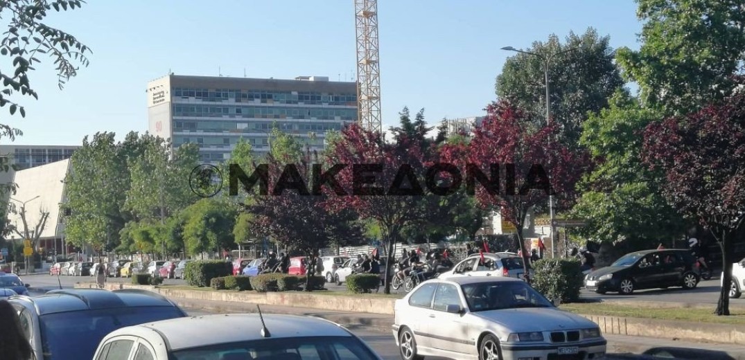 Μοτοπορεία για τον Κουφοντίνα στο κέντρο της Θεσσαλονίκης 