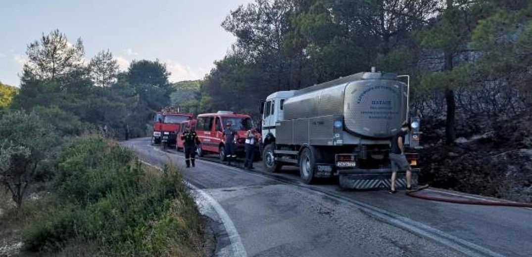 Ζάκυνθος: Υπό μερικό έλεγχο βρίσκεται η πυρκαγιά στο χωριό Μαριές