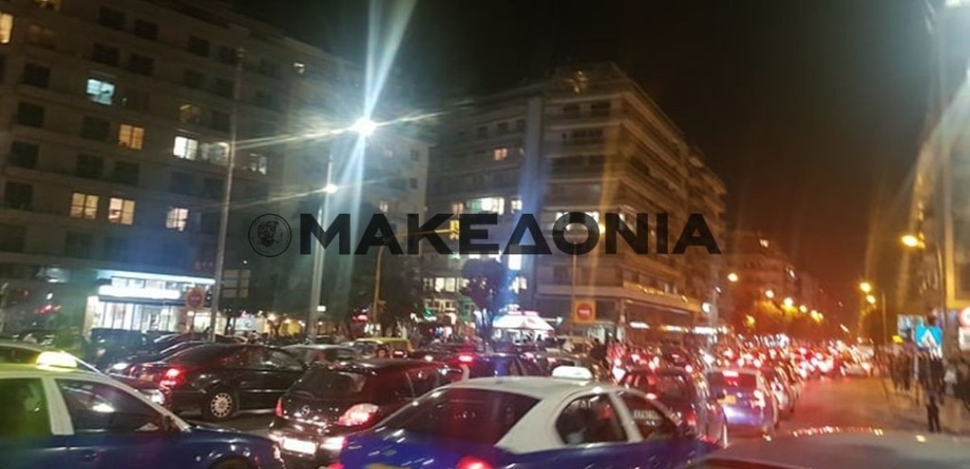 Κυκλοφοριακό κομφούζιο στο κέντρο της Θεσσαλονίκης 