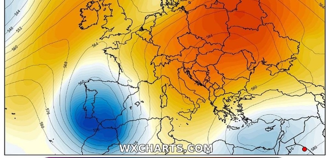 Διατηρείται ο αντικυκλώνας πάνω από την Ευρώπη παρατείνοντας την καλοκαιρία και τη νέα εβδομάδα, 21-27 Οκτωβρίου 2019