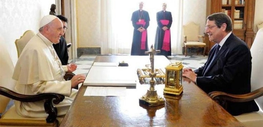 Συνάντηση του Προέδρου της Κύπρου με τον πάπα Φραγκίσκο στο Βατικανό