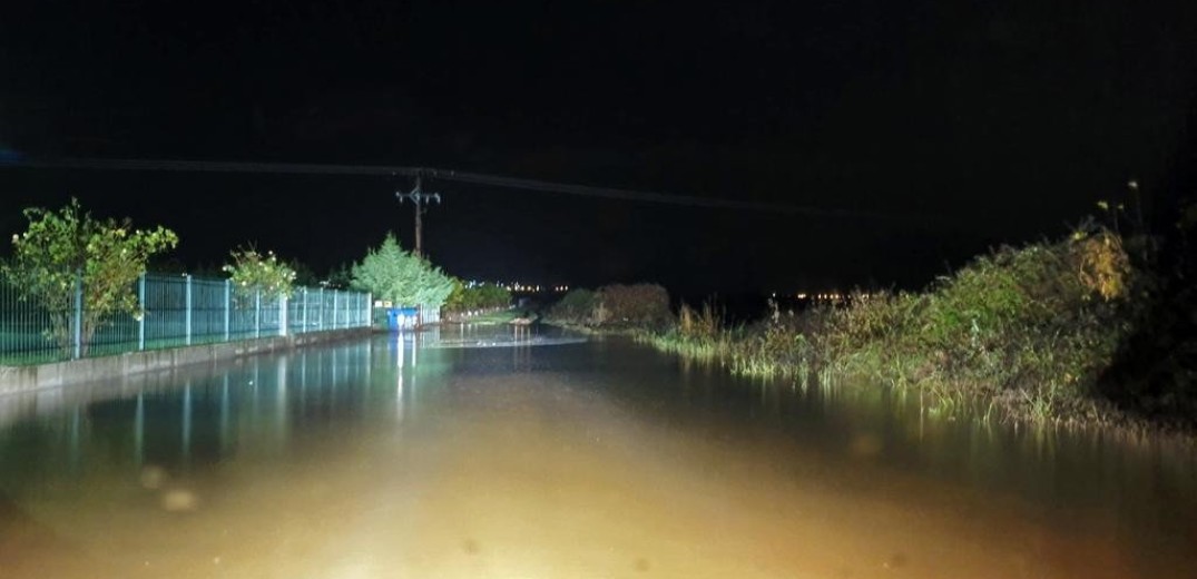 Καβάλα: Πλημμύρισαν αγροτικές περιοχές