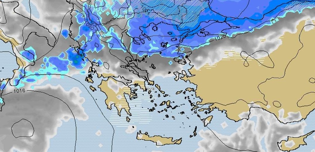 Επιδείνωση του καιρού με βροχές και χιόνια στη βόρεια Ελλάδα από το βράδυ της Τρίτης