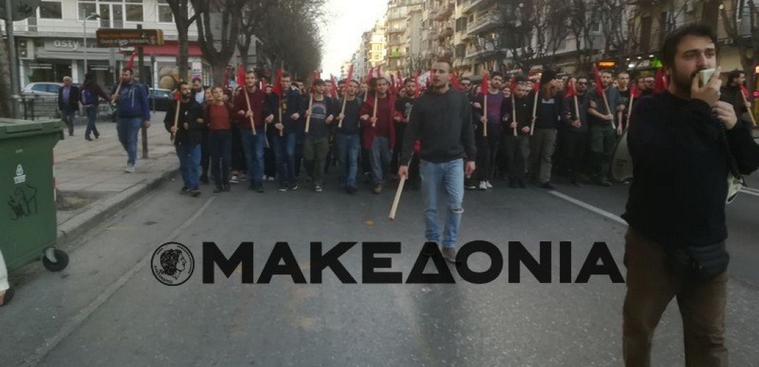 Θεσσαλονίκη: Πορεία φοιτητών για τα γεγονότα στην ΑΣΟΕΕ (Βίντεο) 