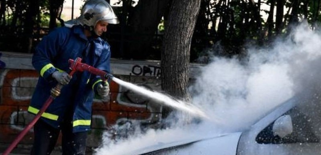 Θεσσαλονίκη: Κάηκε αυτοκίνητο σε χωράφι κοντά στη Θεσσαλονίκης – Μουδανιών