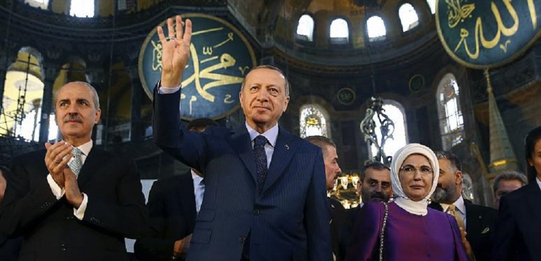 Διάγγελμα Ερντογάν :  Στις 24 Ιουλίου η πρώτη μουσουλμανική προσευχή  στην Αγία Σοφία