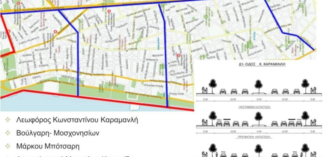 Δήμος Θεσσαλονίκης: Κατεβαίνει στο οδόστρωμα ο ποδηλατόδρομος της λεωφόρου Νίκης