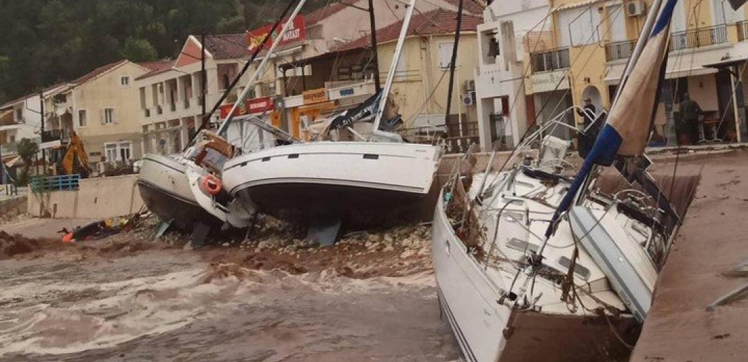 Κακοκαιρία «Ιανός»: Βύθισε 43 σκάφη μέσα σε 48 ώρες στην Κεφαλονιά