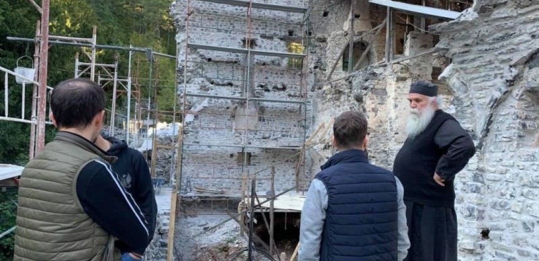 Πιερία: Προχωρά η αναστήλωση του Παλαιού Μοναστηριού του Αγίου Διονυσίου του εν Ολύμπω