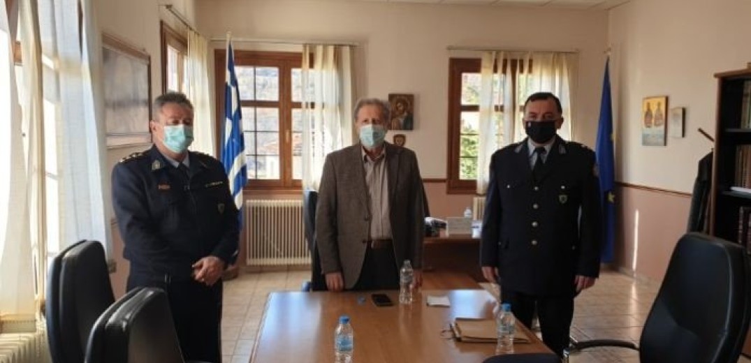 Επίσκεψη του νέου αστυνομικού διευθυντή Καστοριάς στον δήμαρχο Νεστορίου