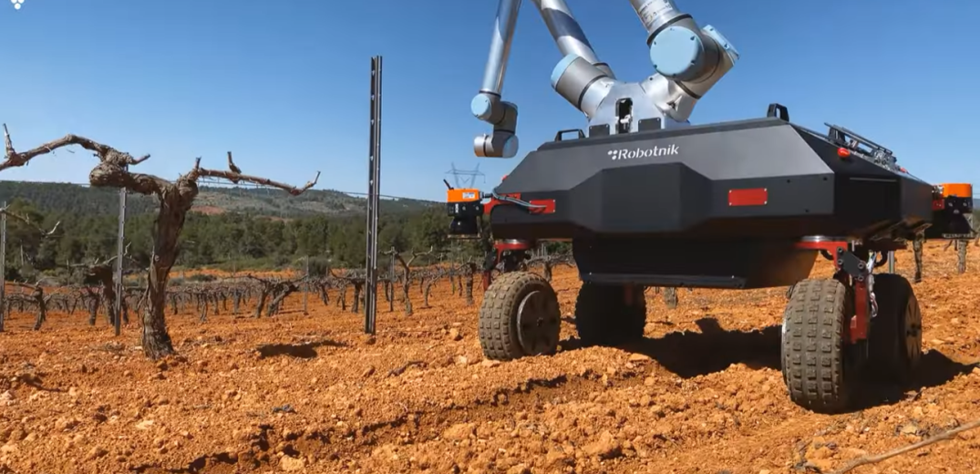 Τι κάνει ένα ρομπότ στο αμπελοτόπι; (βίντεο & φωτ.)