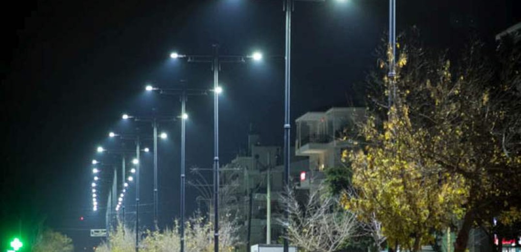  Οι δρόμοι στο δήμο Θερμαϊκού φωτίζονται με λαμπτήρες led