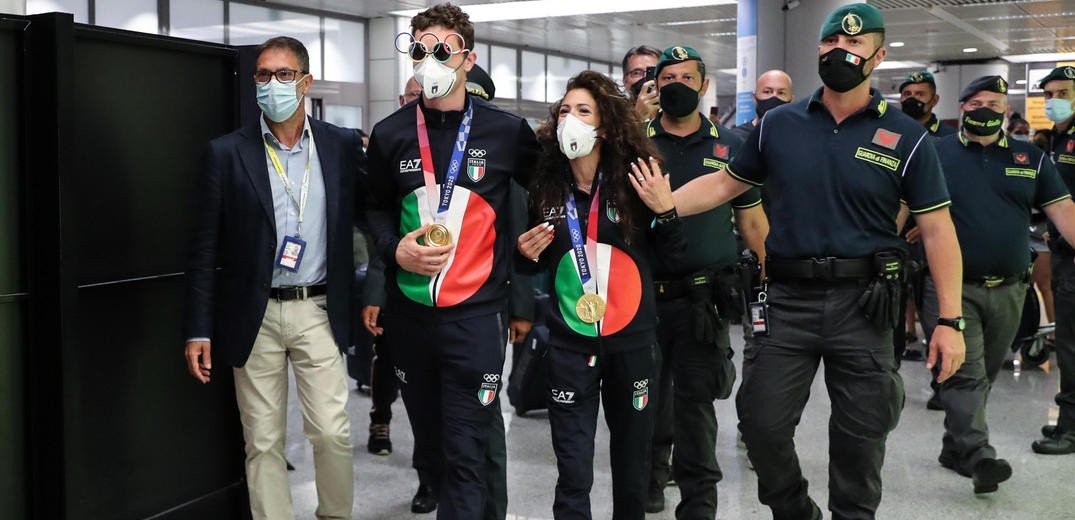 Ιταλία: Αποθεωτική υποδοχή στην Ολυμπιακή ομάδα